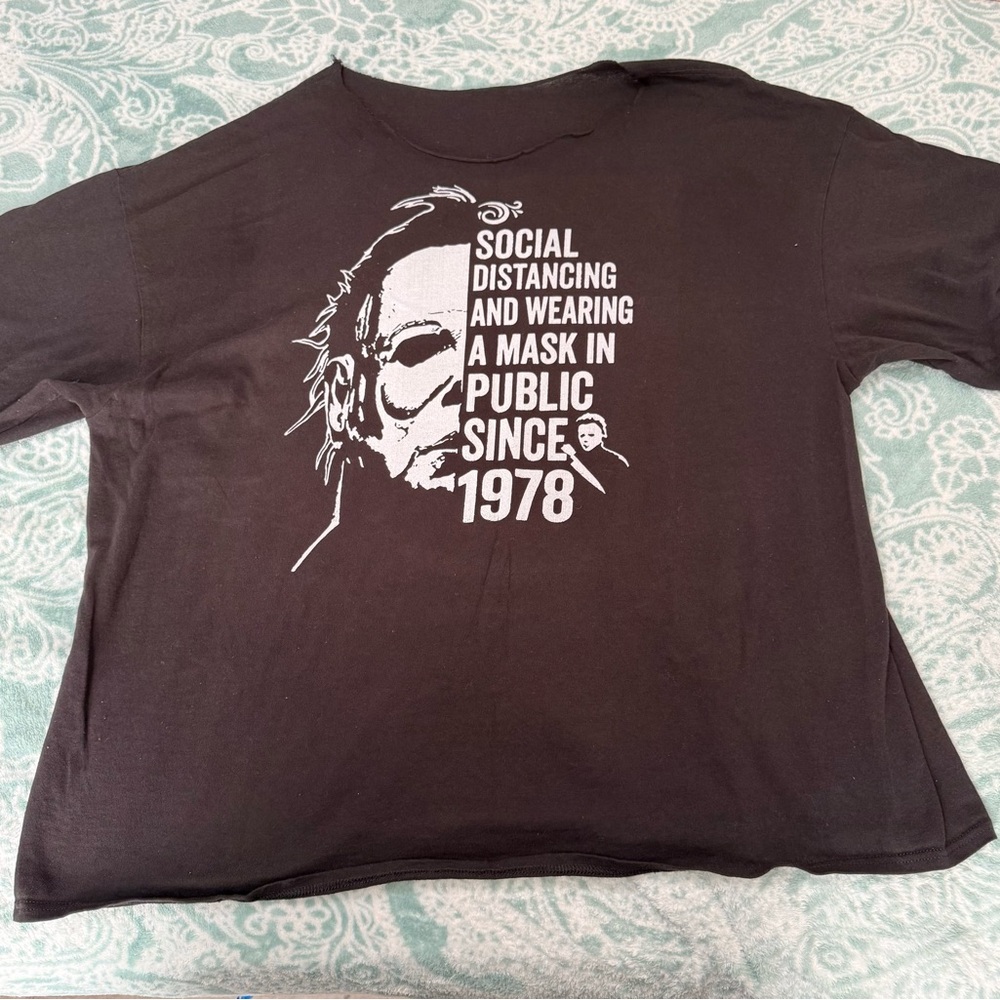 Michael Myers off shoulder tee